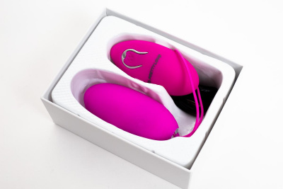 BI-014362W-13/ Виброяйцо с нежными волнистыми ребрышками PrettyLove Jacqueline на пульте ДУ	