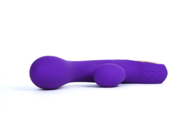 LA-50030 Purple/ LEALSO Вибратор перезаряжаемый с клиторальной стимуляцией MIYA, пурпурный