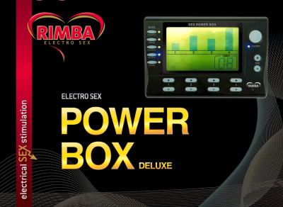 7890/ Электростимулятор Rimba 4 Channel Electro sex power box deluxe четырехканальный с ЖК дисплеем