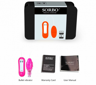 SB-8107 Orange/ Виброяичко с силиконовой насадкой