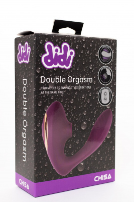 CN-590617561/ Вакуумный стимулятор клитора с вибратором Double Orgasm