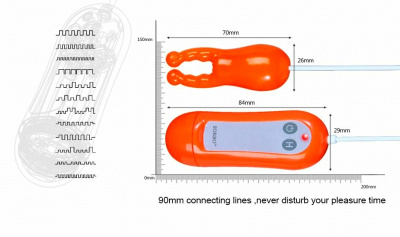 SB-8108 Orange/ Вибростимулятор для сосков Nipple Vibrator