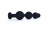 LA-11035 Black/ Анальная втулка Anus Stopper, L=18 см, Ф=1-3,5 см, черная