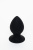 14001/ Анальная втулка силиконовая Large Anal Plug (черная)