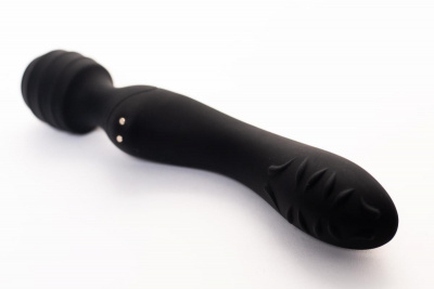 CN-740434462/ Вибратор перезаряжаемый  DUAL-ENDED ULTIMATE WAND,  два мотора,  силикон, черн.